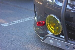 Subaru WRX STI Tow Hook Kit - Front - Perrin Performance - Red - `08-`14 Subaru WRX STI Tow Hook Kit - Front - Perrin Performance - Red - `08-`14